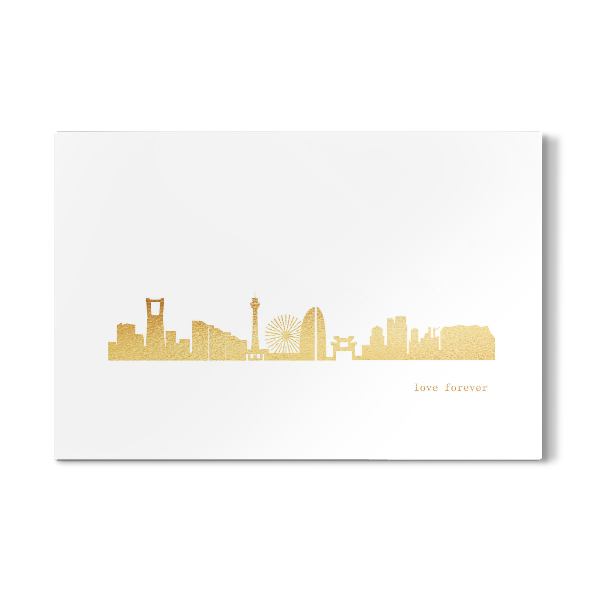 Galerie-Print "Yokohama GOLD Print Love" 75x50 cm artboxONE