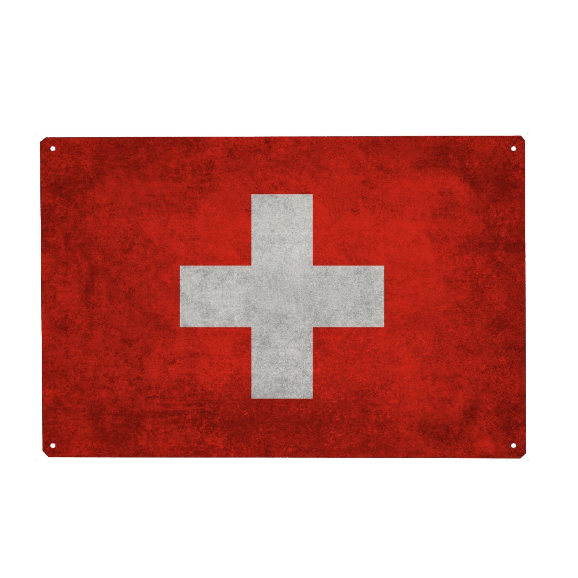 Holzbild "Flag of Switzerland" artboxONE - Reise,Reise / Länder - Schweiz,Schweiz
