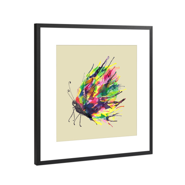 Poster mit Rahmen Schwarz (Metallic) "Black Cocoon" artboxONE - Tiere