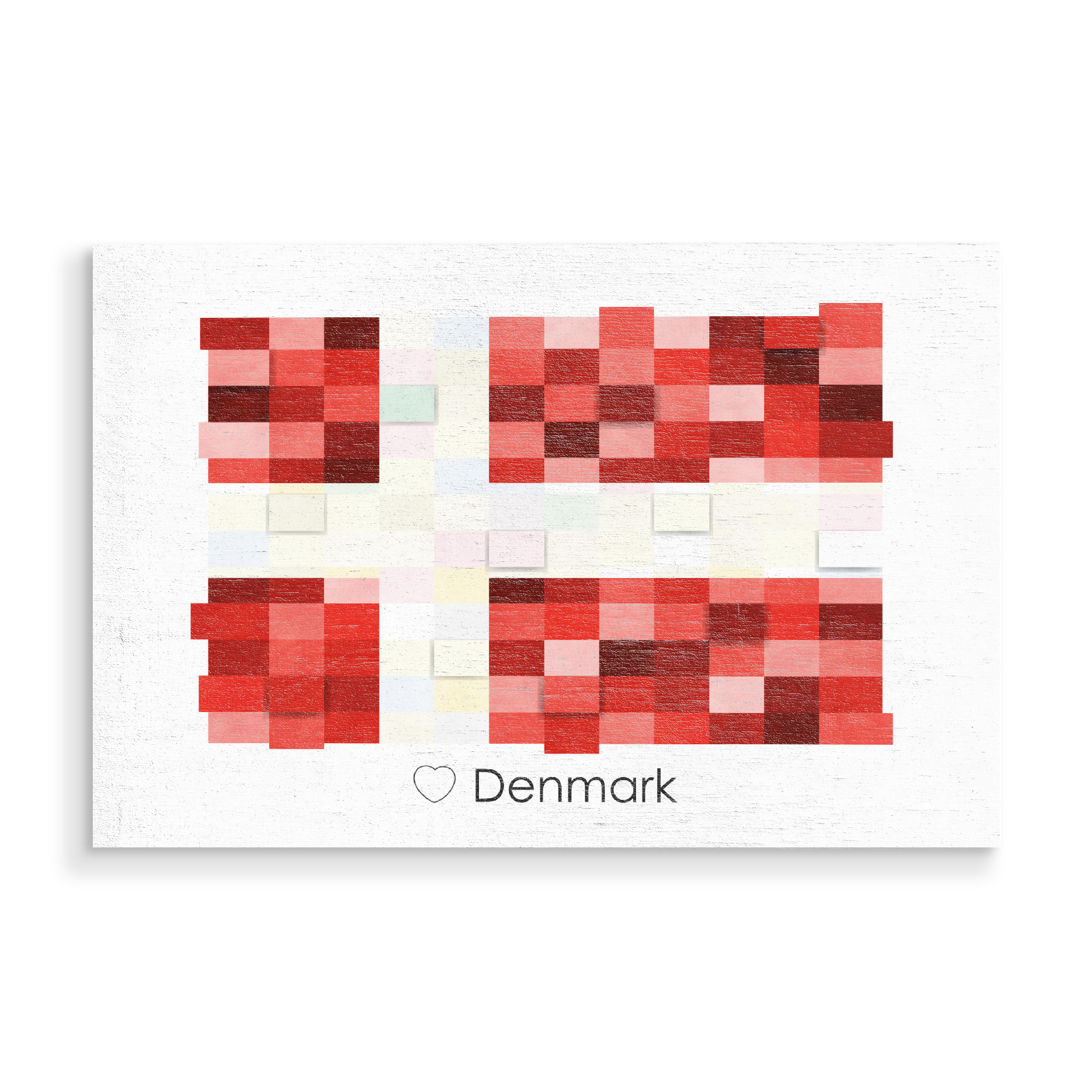 Holzbild "Denmark Flag" artboxONE - Reise,Reise / Länder