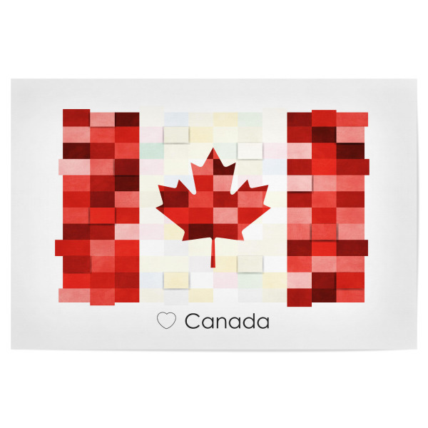 Poster "Canada Flag" artboxONE - Reise,Reise / Länder