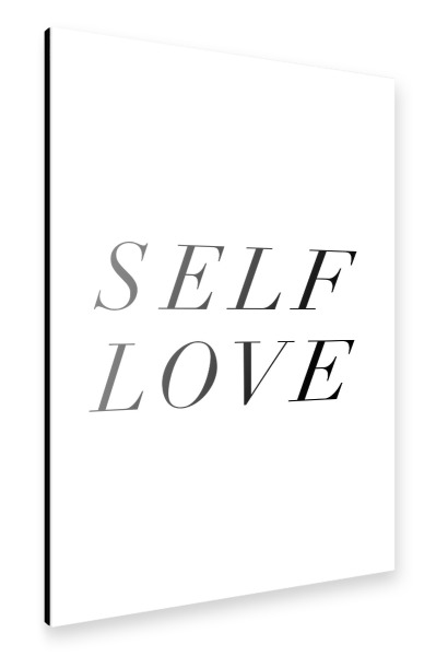 Alu-Dibond "SELFLOVE" 30x20 cm artboxONE