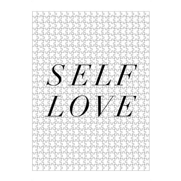 Puzzle Ravensburger "SELFLOVE" artboxONE - Typografie,Schwarzweiß,Liebe
