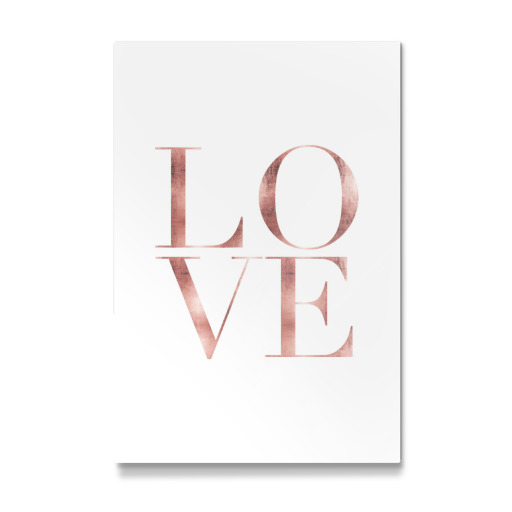 Purchase the LOVE rose gold as a Poster at artboxONE