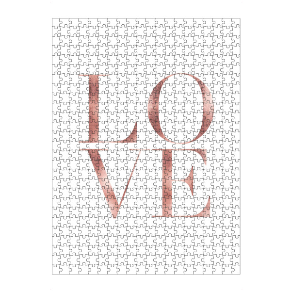 artboxONE Puzzle "LOVE rose gold" artboxONE - Typografie,Liebe - Liebe,Rosegold,Rose,Gold,Typography,Love,Typo - Bild liebe