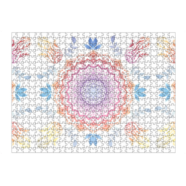 artboxONE Puzzle "BOHO HAMSA MANDALA" artboxONE - Natur,Abstrakt,Geometrie