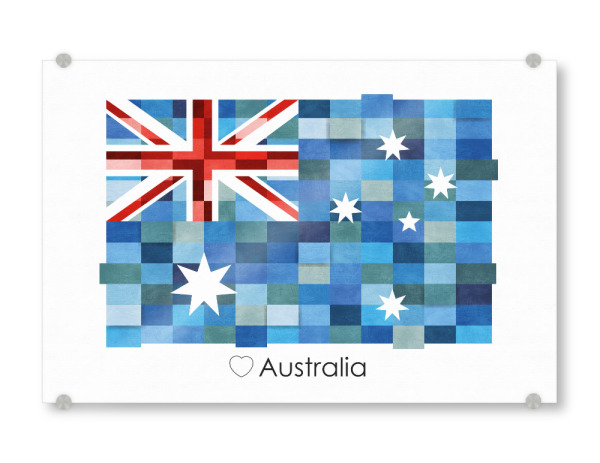 Acrylglasbild "Australia Flag" artboxONE - Reise,Reise / Länder