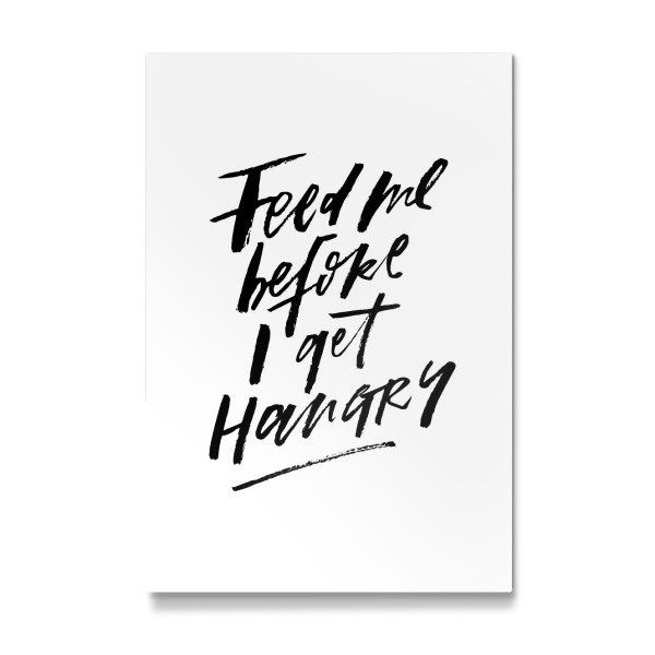 Galerie-Print "Feed Me Before I Get Hangry" 30x20 cm artboxONE