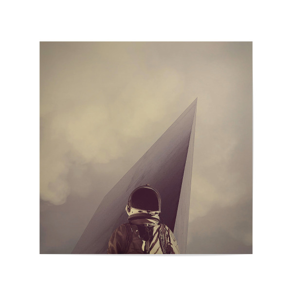 Poster 20x20 cm "Point Omega" artboxONE - Abstrakt,Architektur,Galaxy
