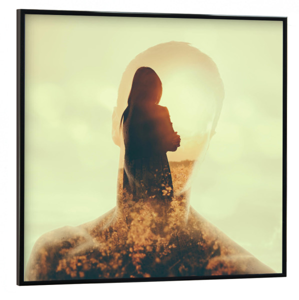 Poster mit schwarzem Rahmen 30x30 cm "Places" artboxONE - Natur,Abstrakt