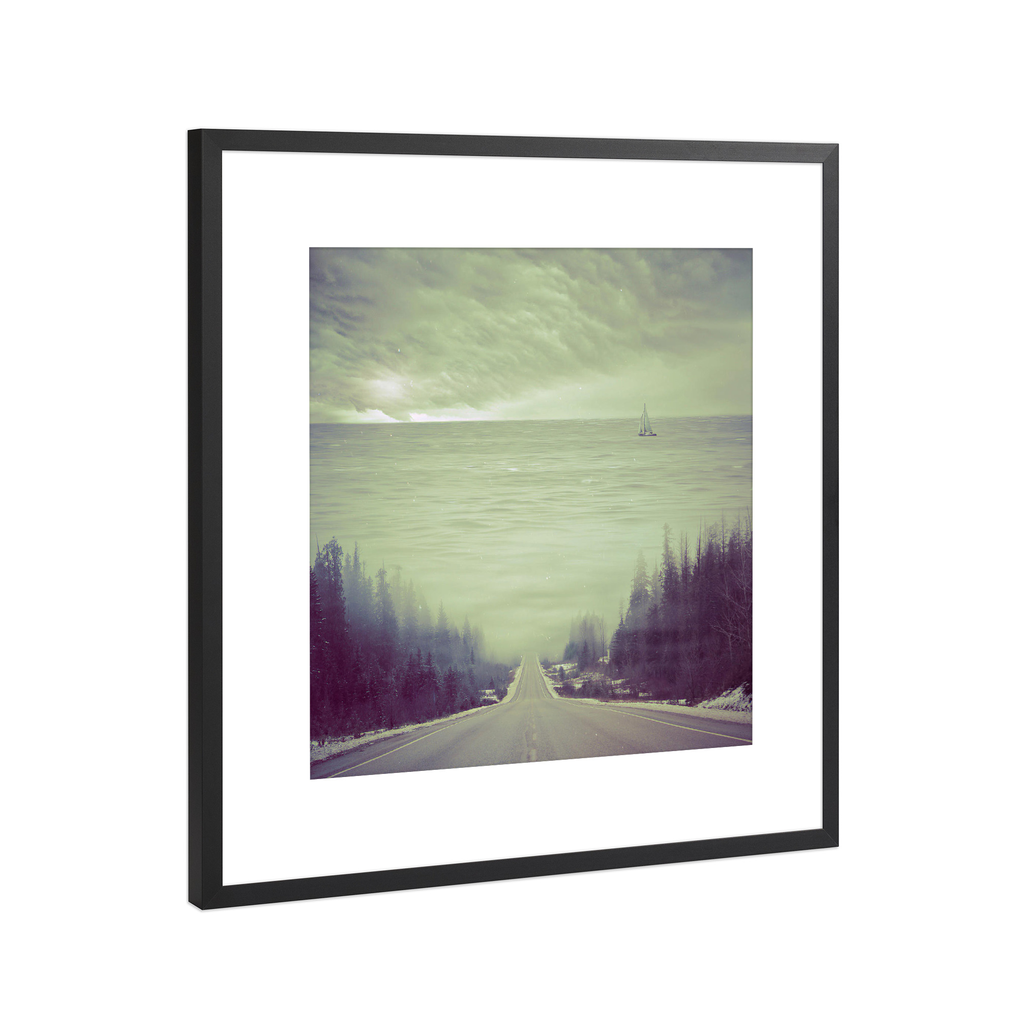 Poster mit Rahmen Schwarz (Metallic) "Dupcism" artboxONE - Natur,Abstrakt