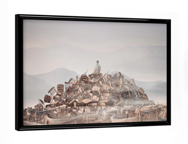 Poster mit schwarzem Rahmen "Chairs Wonderland" artboxONE - Natur,Abstrakt