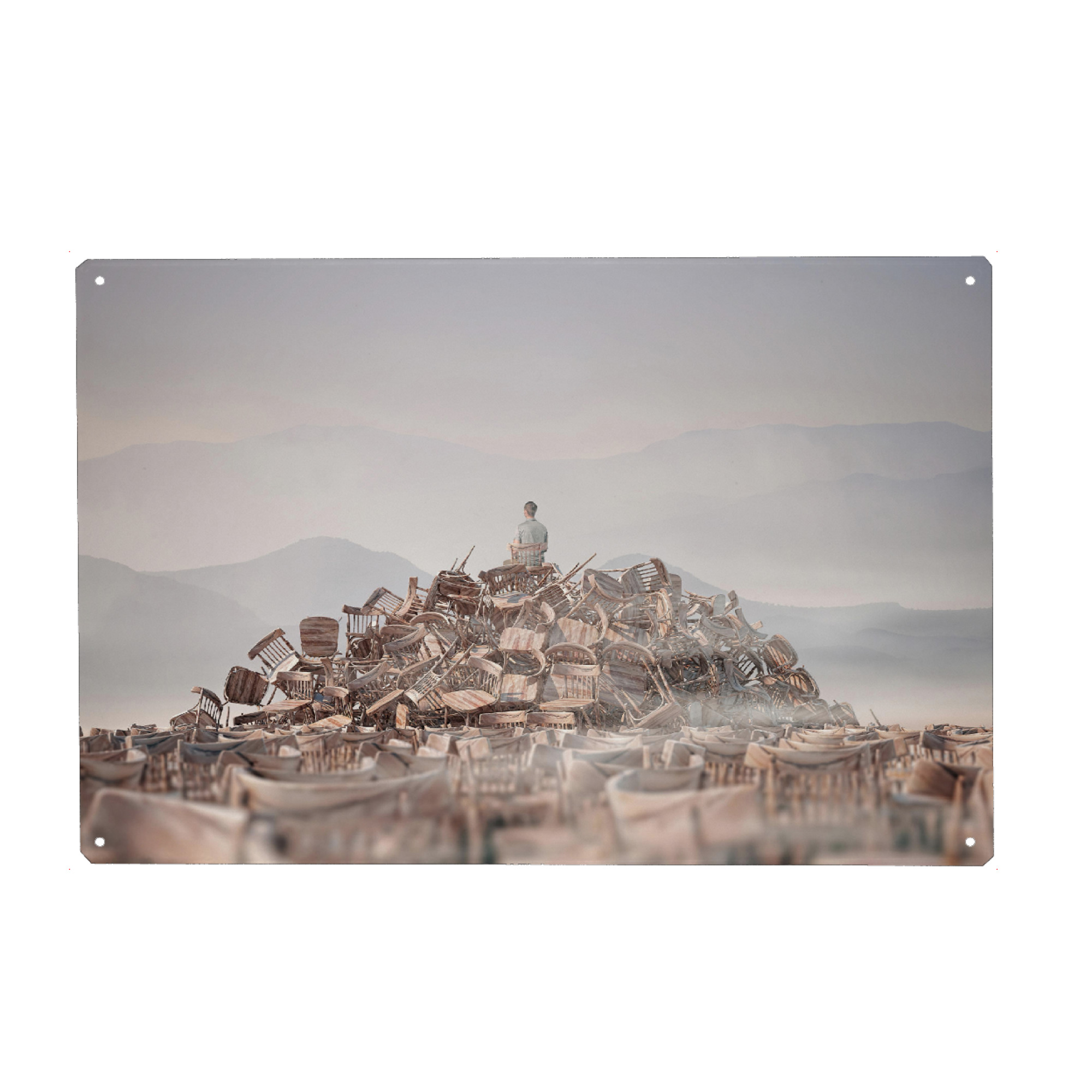 Metall Poster "Chairs Wonderland" artboxONE - Natur,Abstrakt