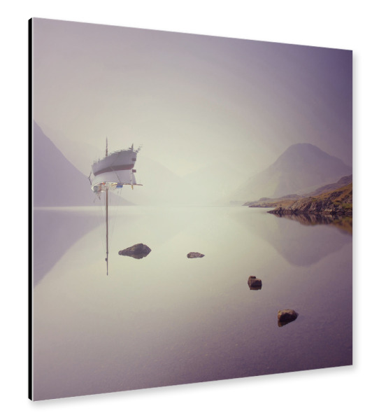 Alu-Dibond "Broken equability" 30x30 cm artboxONE