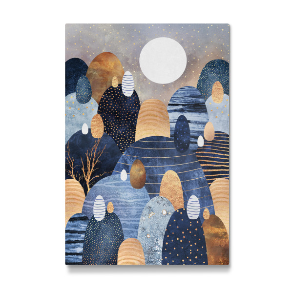 Galerie-Print "Little Land Of Pebbles - Blue" 30x20 cm artboxONE