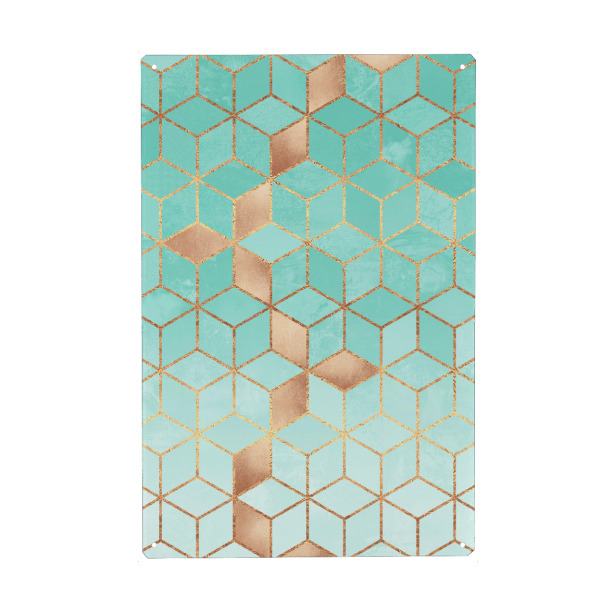 Holzbild "Soft Gradient Aquamarine" artboxONE - Abstrakt,Geometrie - Geometrie,Aquamarin