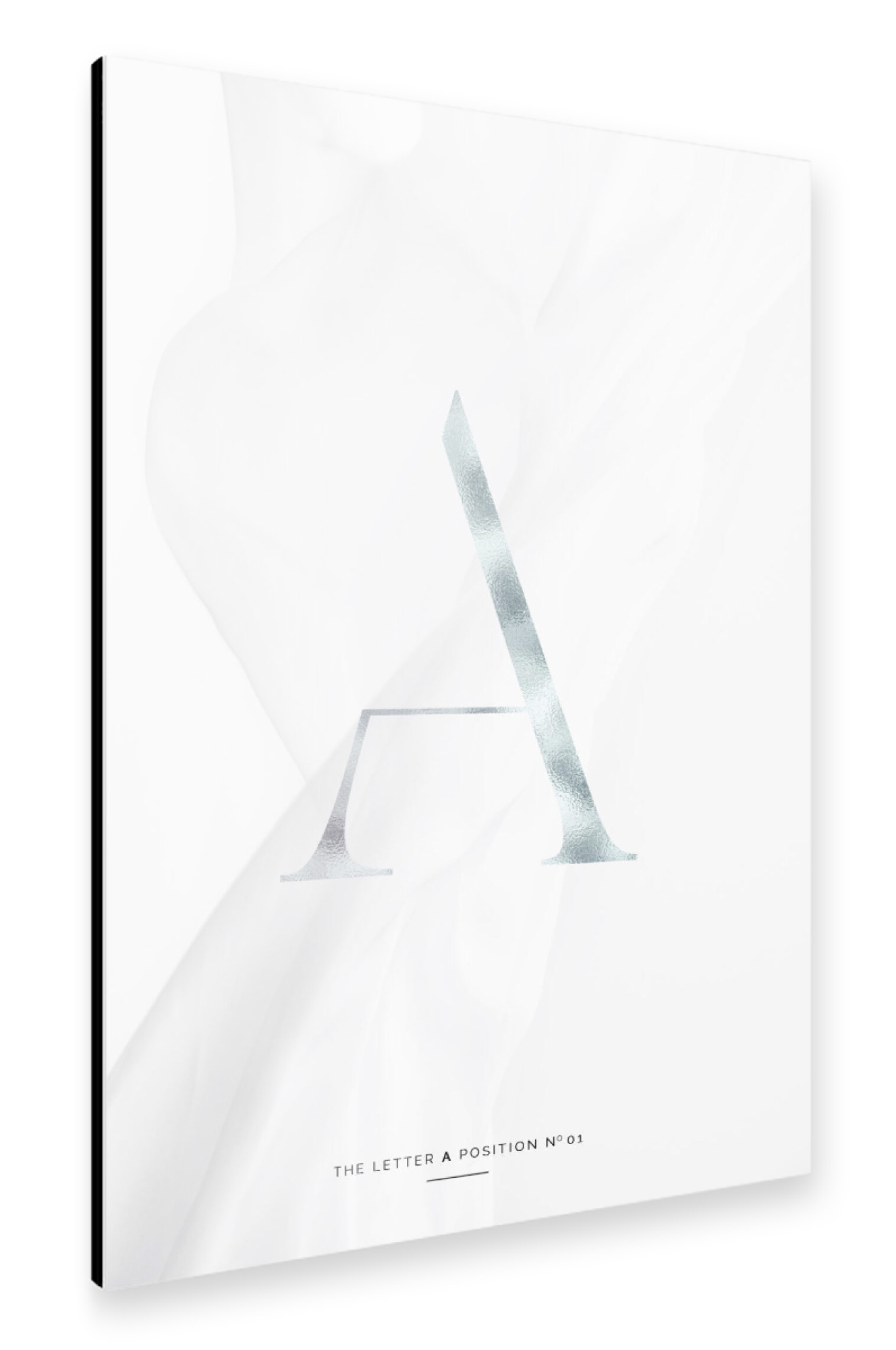 Alu-Dibond "SILBER LETTER COLLECTION | A" 30x20 cm artboxONE