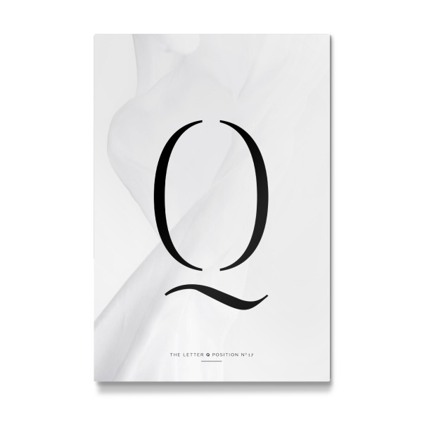 Galerie-Print "BLACK LETTER COLLECTION | Q" 30x20 cm artboxONE