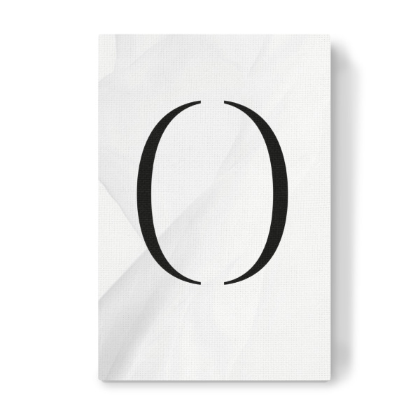 Leinwandbild "BLACK LETTER COLLECTION | O" artboxONE - Schwarzweiß,Fashion,Buchstaben,Buchstaben / O