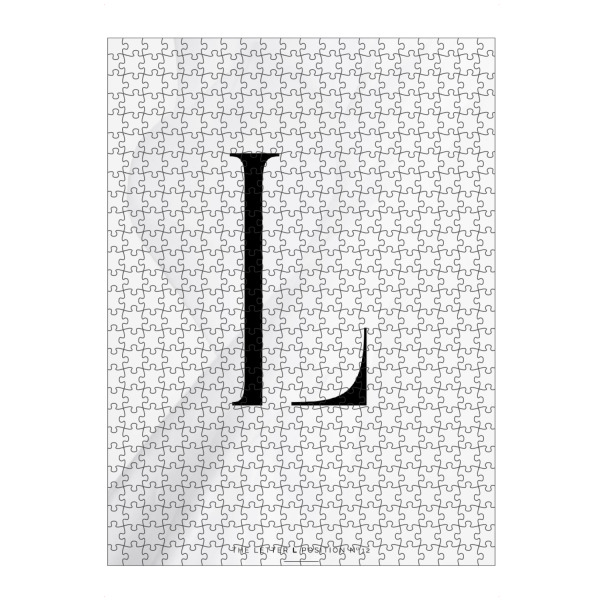 artboxONE Puzzle "BLACK LETTER COLLECTION | L" artboxONE - Schwarzweiß,Fashion,Buchstaben,Buchstaben / L
