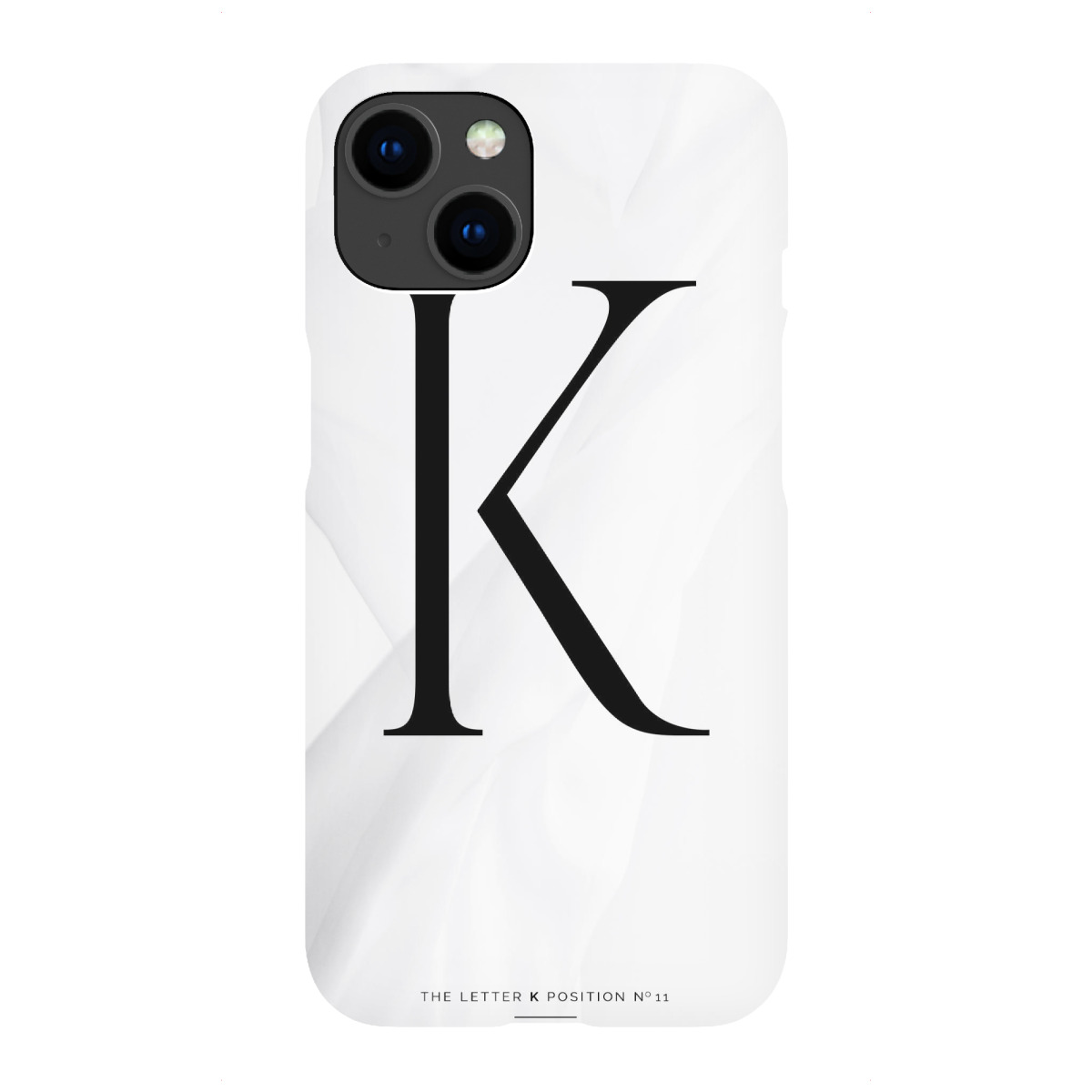 "BLACK LETTER COLLECTION | K"für iPhone - Premium-Case Handyhülle artboxONE
