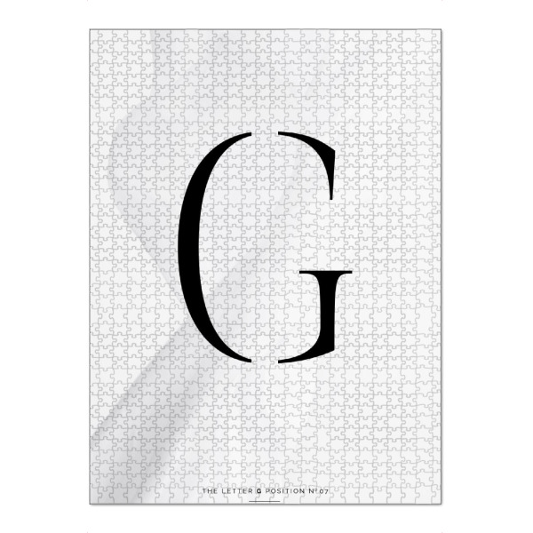 Puzzle Ravensburger "BLACK LETTER COLLECTION | G" artboxONE - Schwarzweiß,Buchstaben,Buchstaben / G