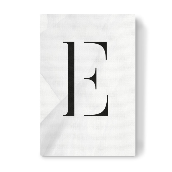 Leinwandbild "BLACK LETTER COLLECTION | E" artboxONE - Schwarzweiß,Buchstaben,Buchstaben / E