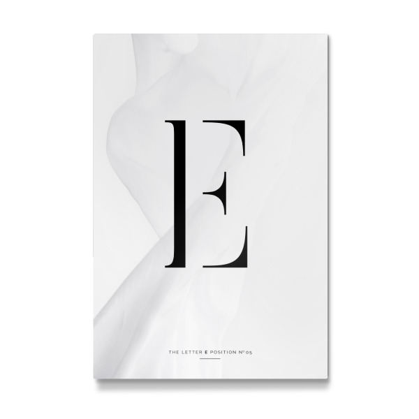 Galerie-Print "BLACK LETTER COLLECTION | E" 30x20 cm artboxONE