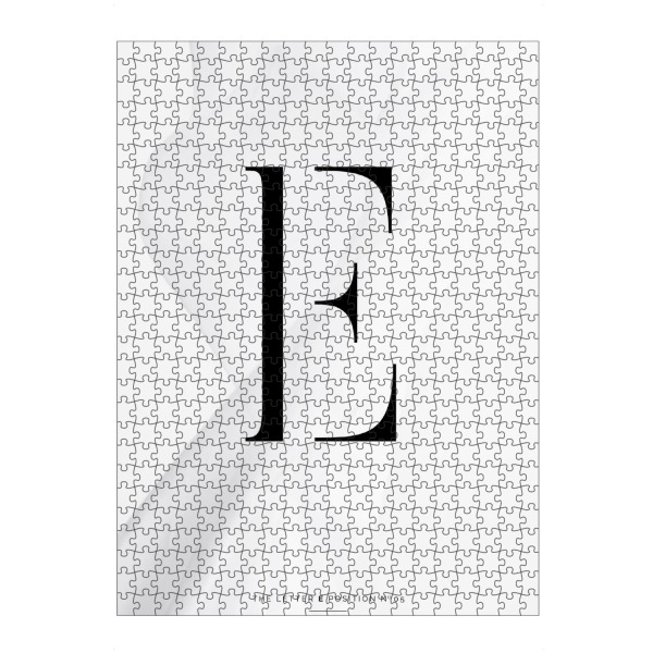 Puzzle Ravensburger "BLACK LETTER COLLECTION | E" artboxONE - Schwarzweiß,Buchstaben,Buchstaben / E