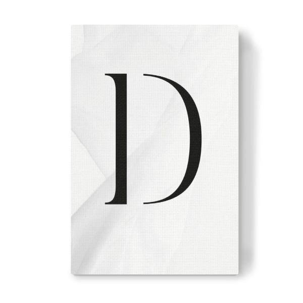 Leinwandbild "BLACK LETTER COLLECTION | D" artboxONE - Schwarzweiß,Buchstaben,Buchstaben / D