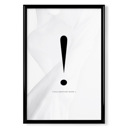 AUFRUFUNGSZEICHEN | BLACK