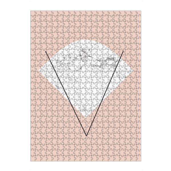 Puzzle Ravensburger "Marmorform" artboxONE - Geometrie - Marble,Marmor,Geometrie,Abstrakt,Pastelrosa - Bild