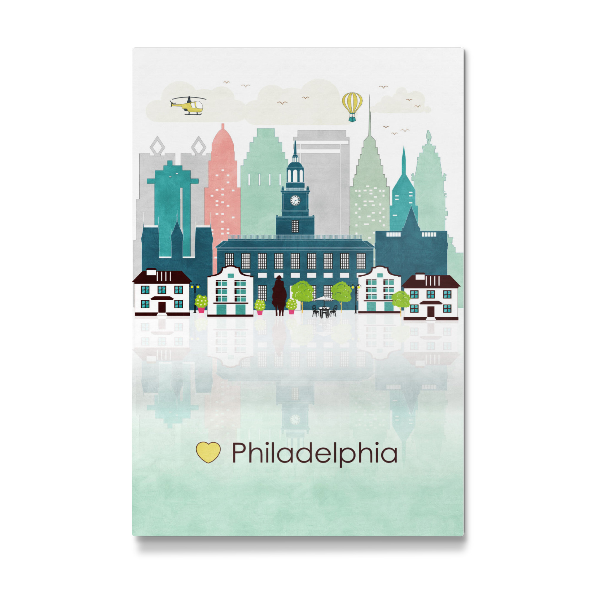 Galerie-Print "Philadelphia Skyline" 30x20 cm artboxONE