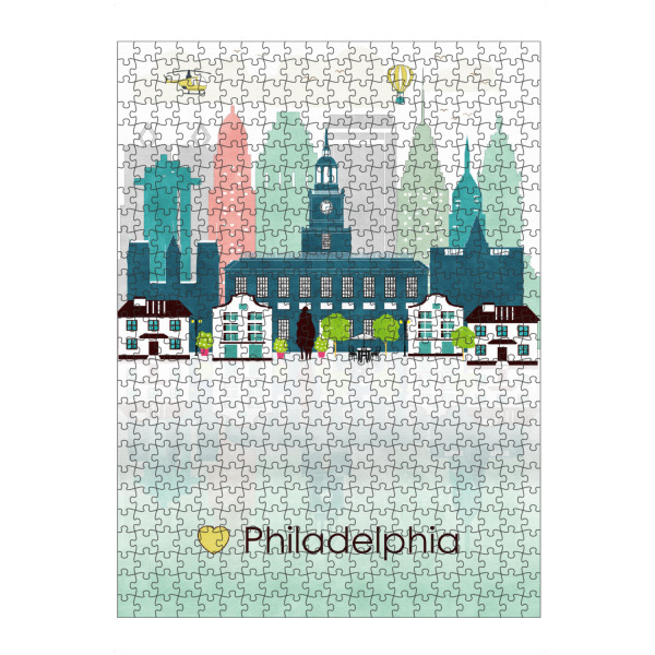 Puzzle Ravensburger "Philadelphia Skyline" artboxONE - Städte,Reise,Städte / Weitere
