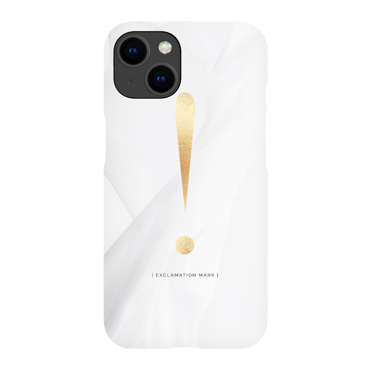 iPhone "AUSRUFUNGSZEICHEN | GOLD" Premium-Case Handyhülle artboxONE