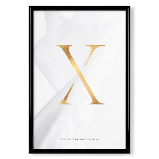 GOLD LETTER COLLECTION | X