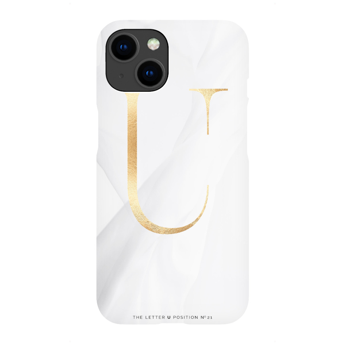 iPhone "GOLD LETTER COLLECTION | U" Premium-Case Handyhülle artboxONE