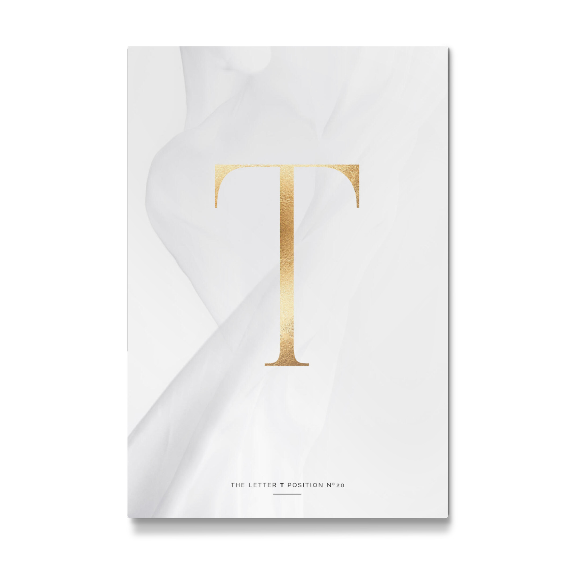 Galerie-Print "GOLD LETTER COLLECTION | T" 30x20 cm artboxONE