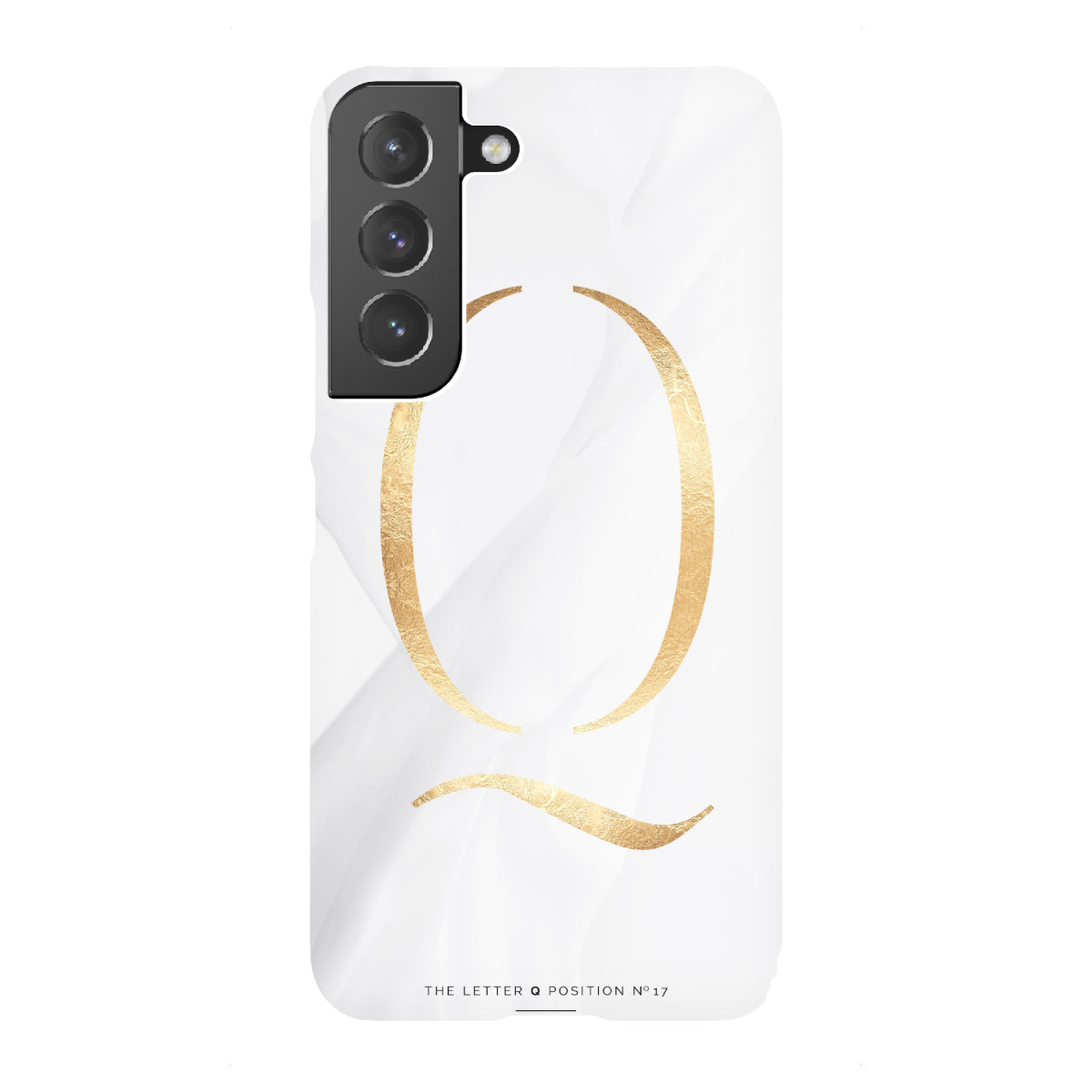 Samsung Galaxy "GOLD LETTER COLLECTION | Q" Premium-Case Handyhülle artboxONE