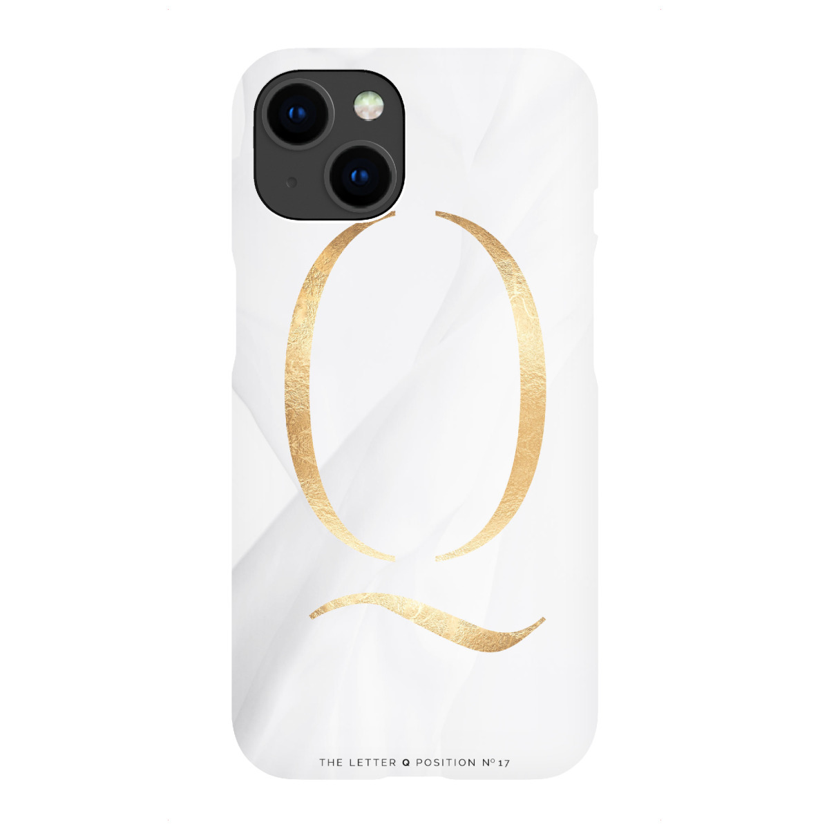 iPhone "GOLD LETTER COLLECTION | Q" Premium-Case Handyhülle artboxONE