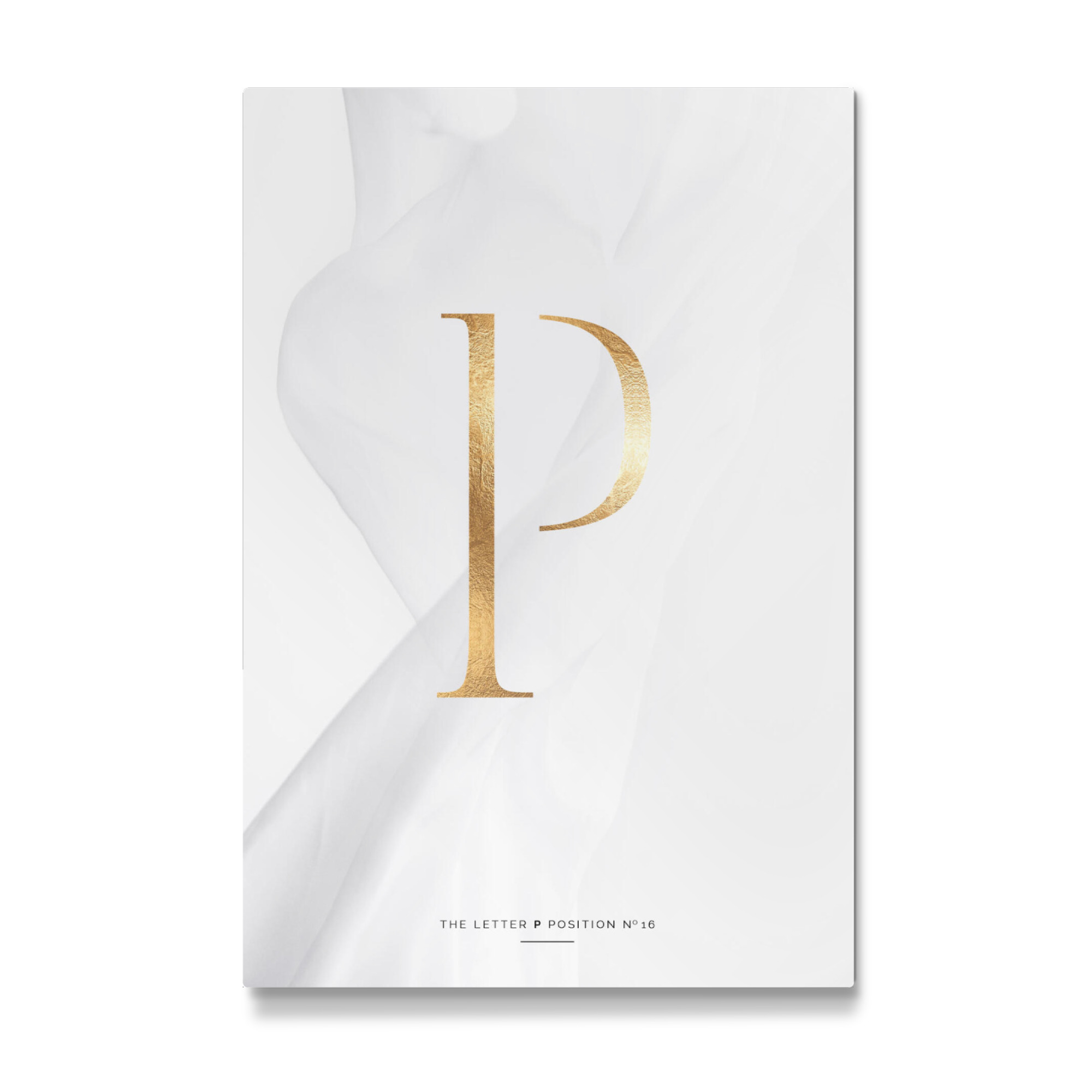 Galerie-Print "GOLD LETTER COLLECTION | P" 75x50 cm artboxONE