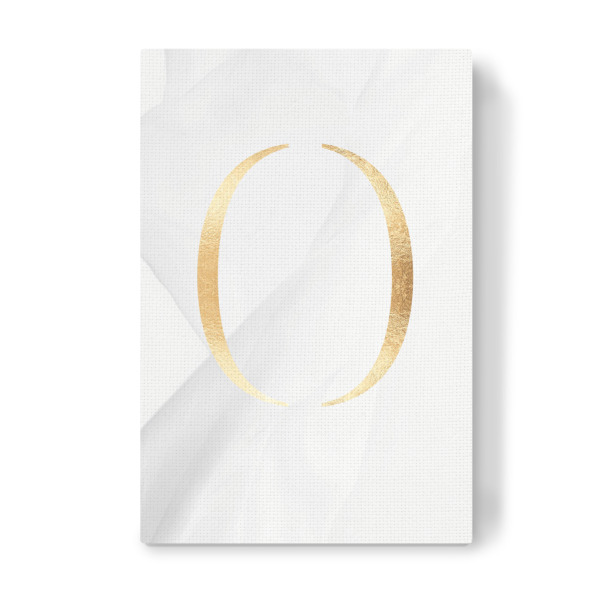 Leinwandbild "GOLD LETTER COLLECTION | O" artboxONE - Schwarzweiß,Buchstaben,Buchstaben / O