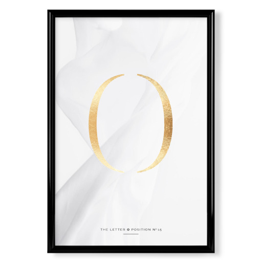 GOLD LETTER COLLECTION | O