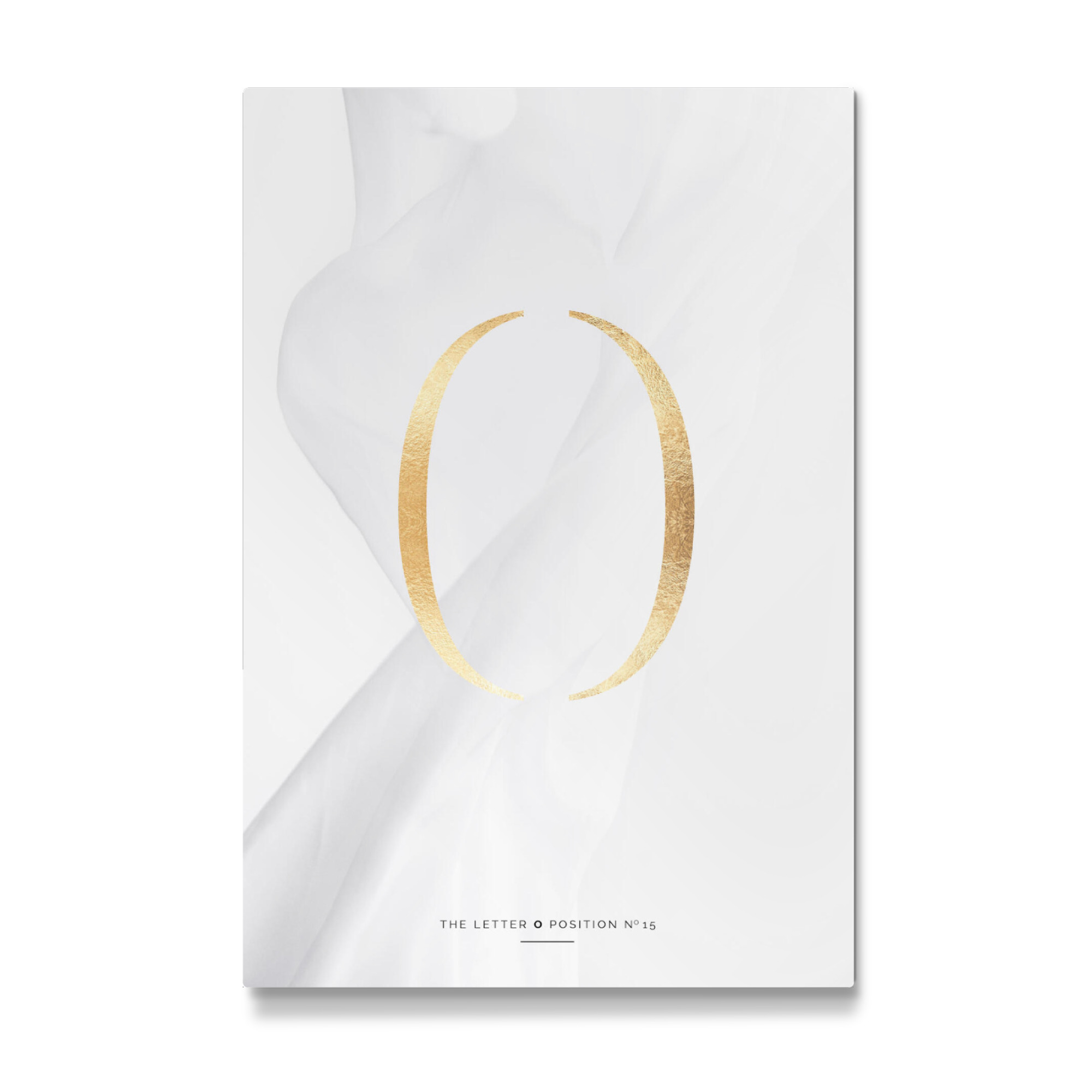 Galerie-Print "GOLD LETTER COLLECTION | O" 75x50 cm artboxONE