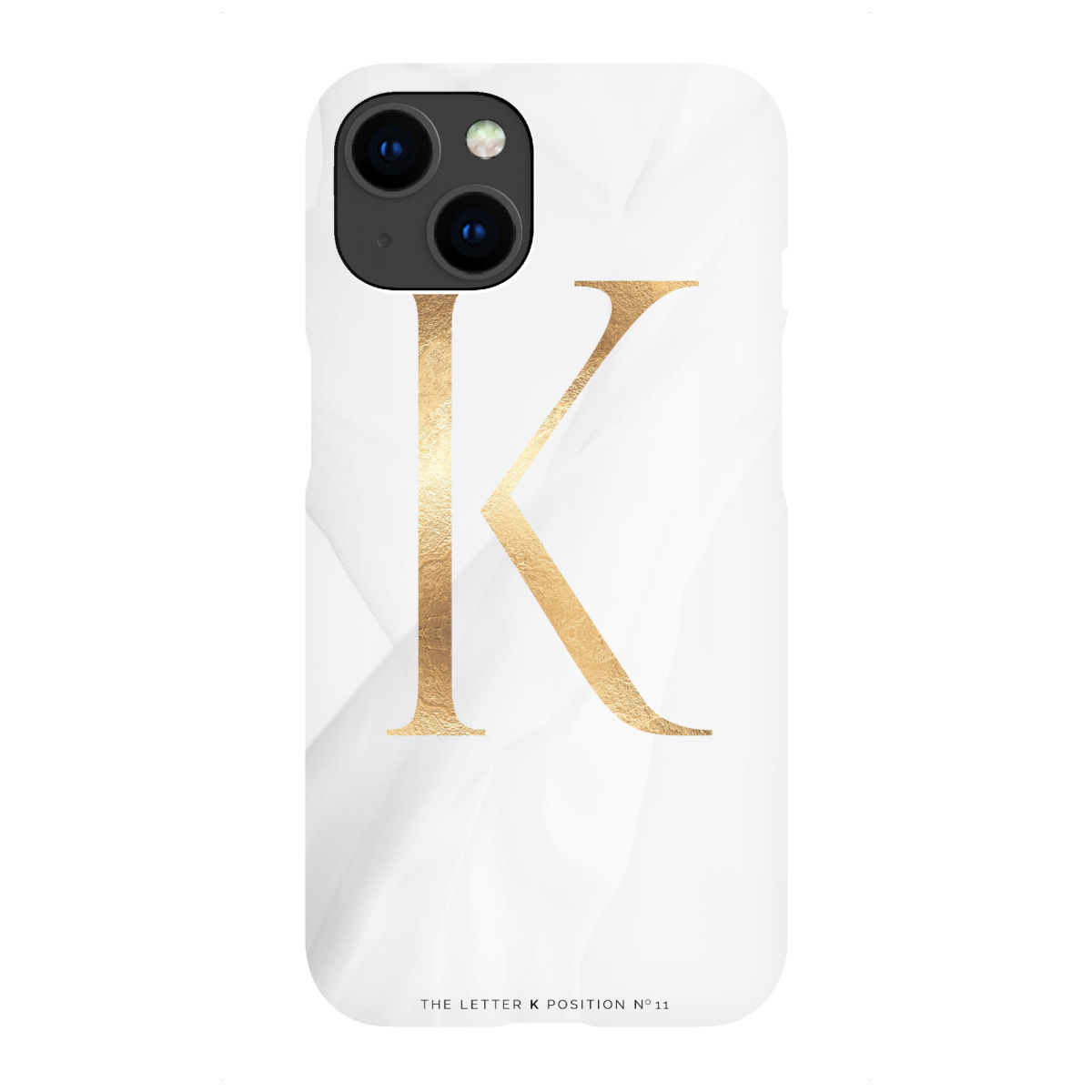 "GOLD LETTER COLLECTION | K"für iPhone - Premium-Case Handyhülle artboxONE