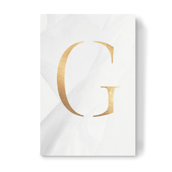 Leinwandbild "GOLD LETTER COLLECTION | G" artboxONE - Schwarzweiß,Buchstaben,Buchstaben / G