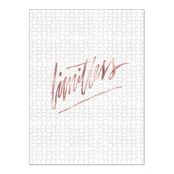 Puzzle Ravensburger "Limitless Rose Gold" artboxONE - Typografie,Liebe,Sport