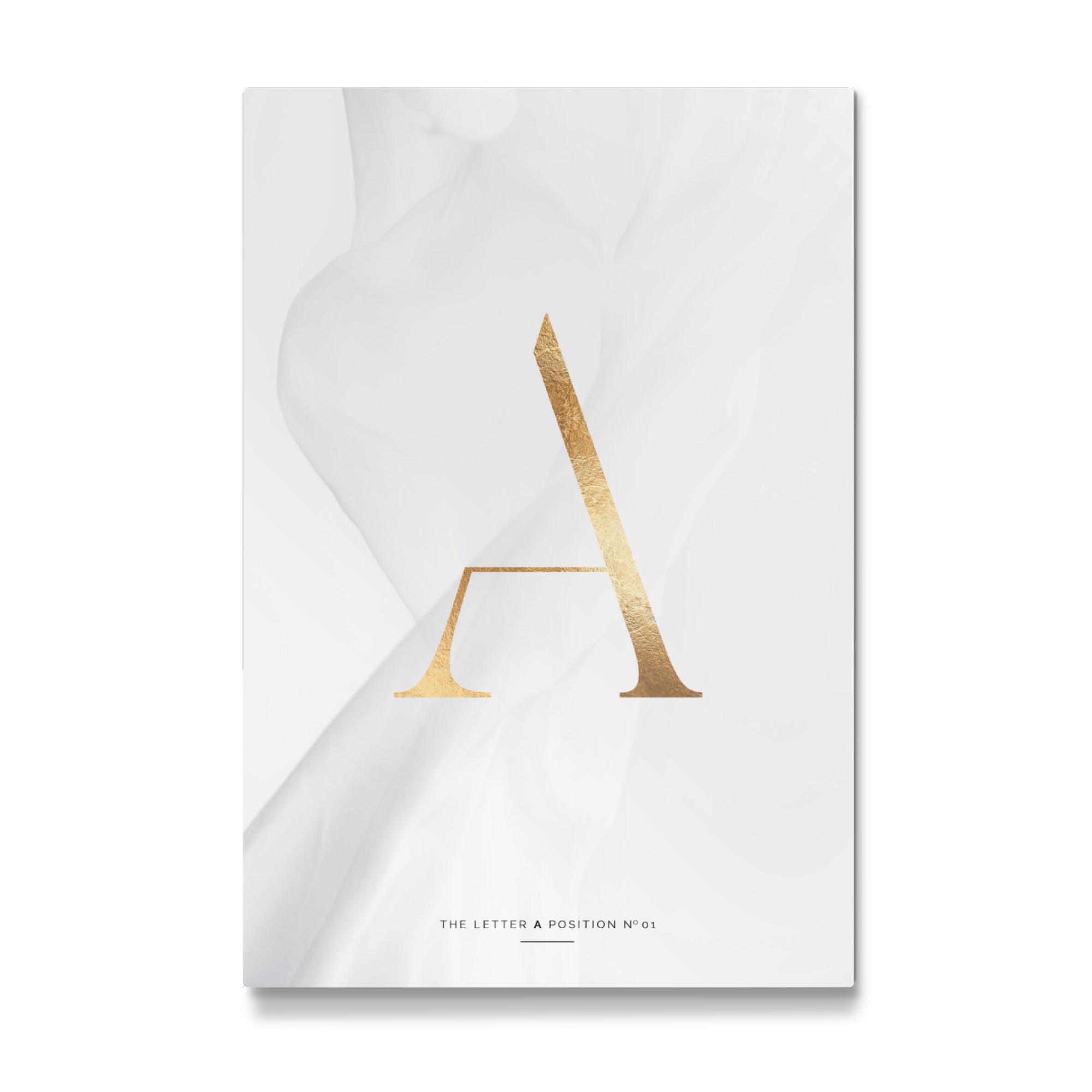 Galerie-Print "GOLD LETTER COLLECTION | A" 75x50 cm artboxONE