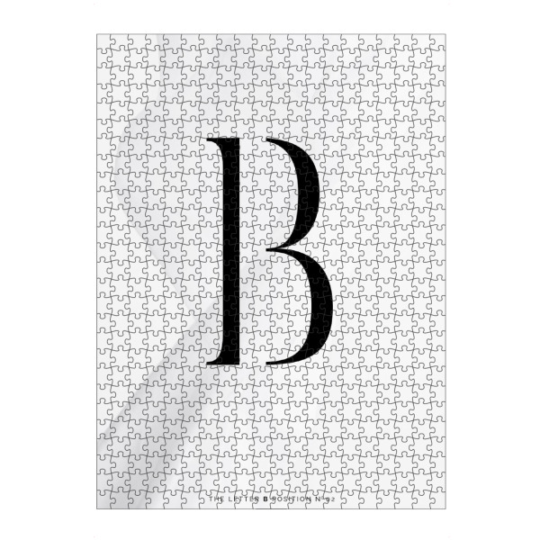 artboxONE Puzzle "LETTER COLLECTION | B" artboxONE - Schwarzweiß,Buchstaben,Buchstaben / B