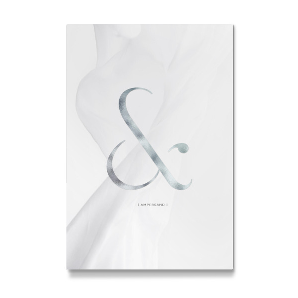 Galerie-Print "AMPERSAND | SILBER" 30x20 cm artboxONE